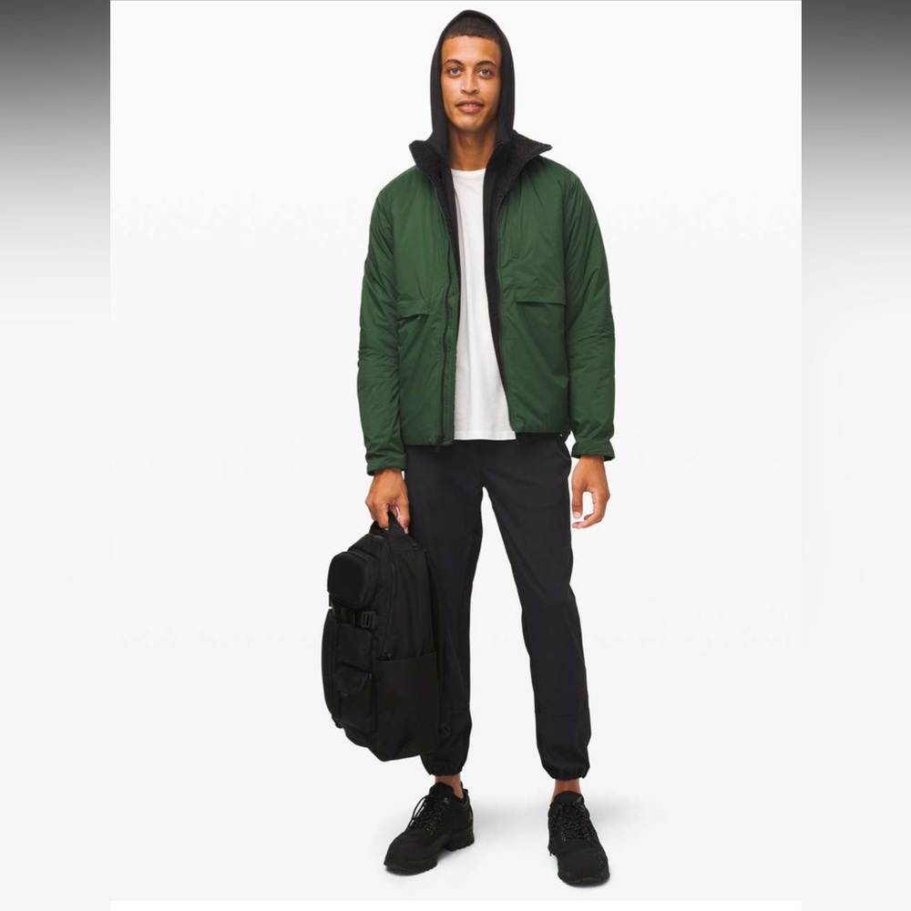 Lululemon Requisition Bomber 🌲🖤 Envy Green / Heathered Black - Picture 2 of 15